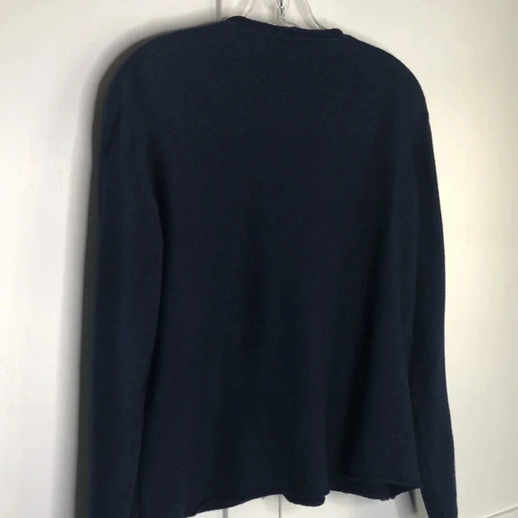 GIORGIO ARMANI Cashmere Navy Blue Sweater - Picture 4 of 9